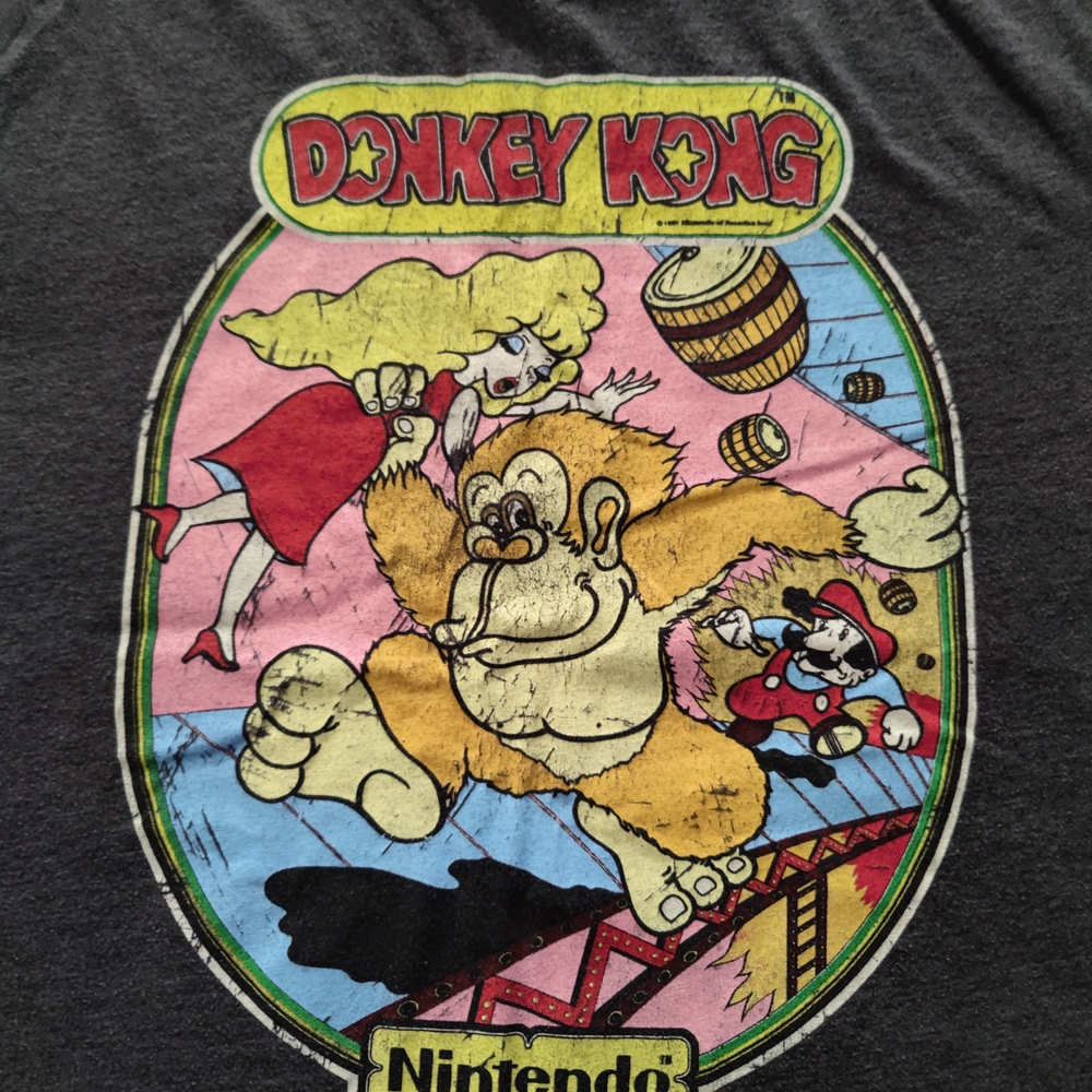 Nintendo Donkey Kong Graphic Tee - Gray